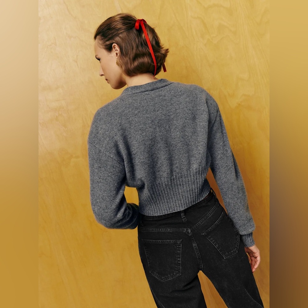 Reformation Hana Cashmere Sweater Cardigan in XS - Picture 8 of 10